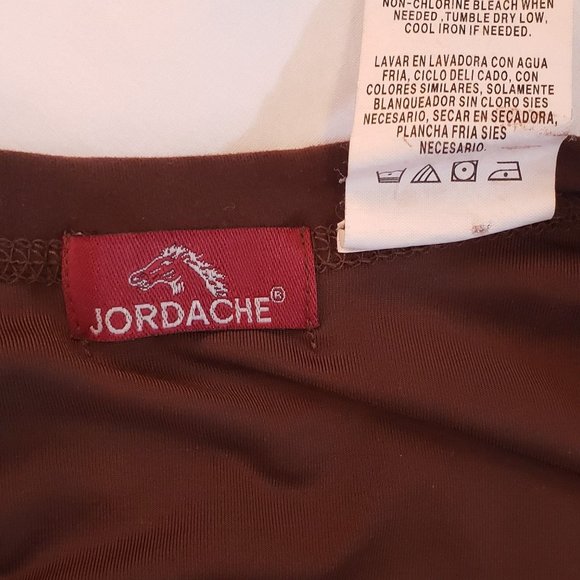 Jordache ~ Paisley Long Sleeve ~ Brown and Cream Color ~ Girls Size 14/16 - Picture 6 of 6